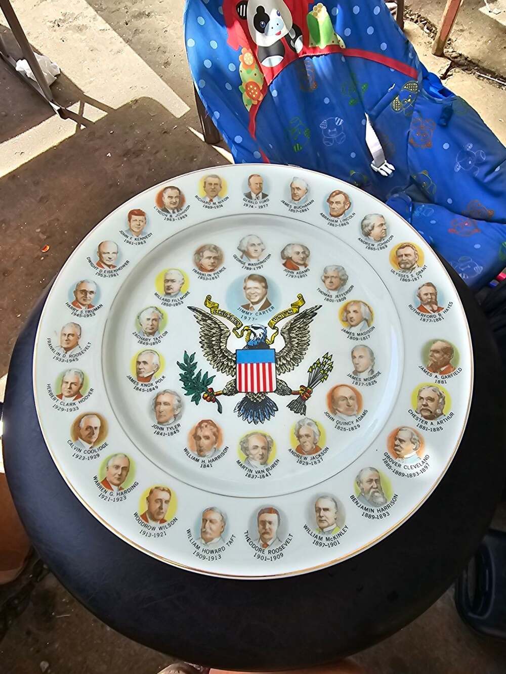 Collectable 200 years Presidents Plate Jimmy Carter